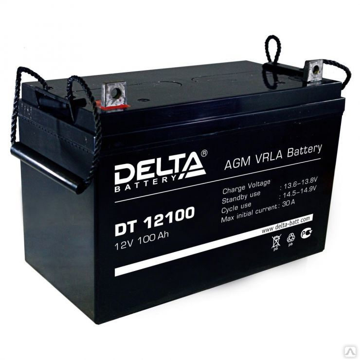 Аккумулятор delta dt 12012