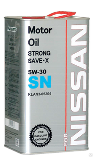 Ниссан SAE 5W30 масло моторное синтетическое в железной канистре 4л #1