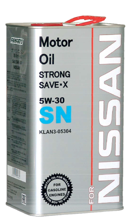 Ниссан SAE 5W30 масло моторное синтетическое в железной канистре 4л 1