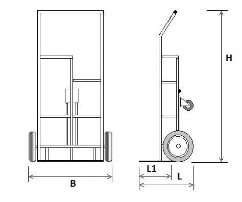Тележка для сварочного полуавтомата с баллоном чертеж с размерами из профильной трубы