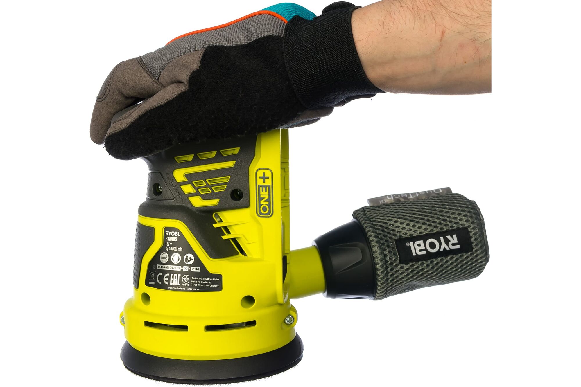 Эксцентриковая шлифмашина Ryobi ONE + R18ROS-0 5133002471, цена в  Екатеринбурге от компании ГЛОБАЛСТРОЙРТИ