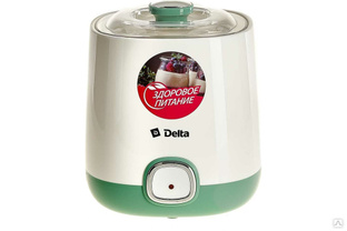 Электрическая йогуртница Delta DL-8400 объем контейнера 1 л, белый с серо-зеленым Р1-00004492 #1
