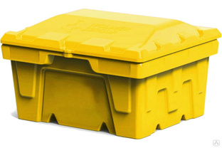 Ящик 250 л с крышкой POLIMER GROUP цвет желтый FB17 