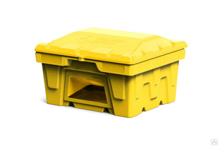 Ящик 250 л с крышкой и дозатором POLIMER GROUP цвет желтый FB117 