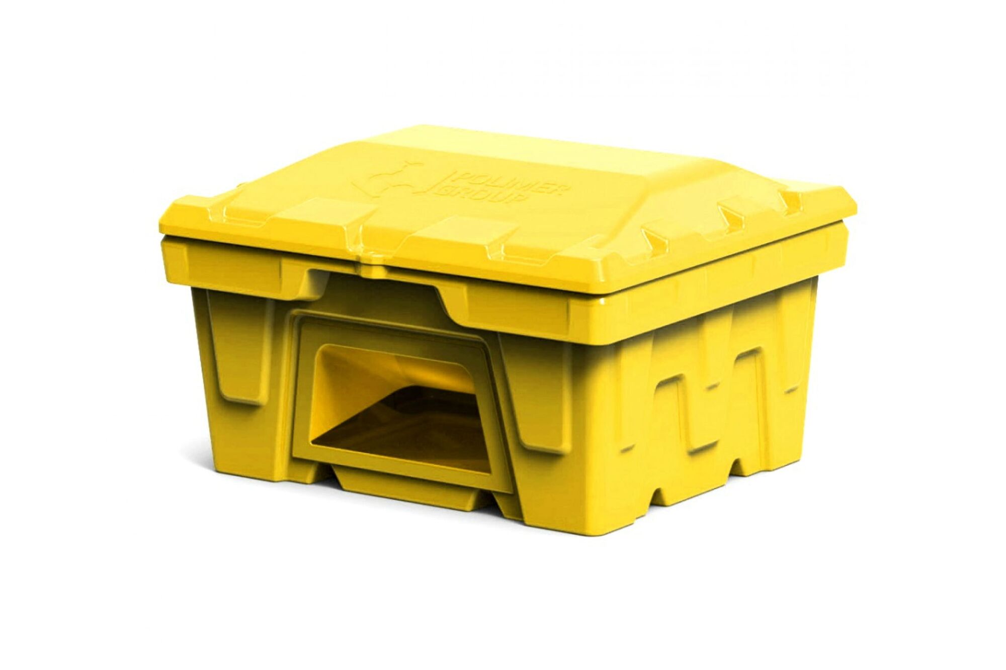 Ящик 250 л с крышкой и дозатором POLIMER GROUP цвет желтый FB117