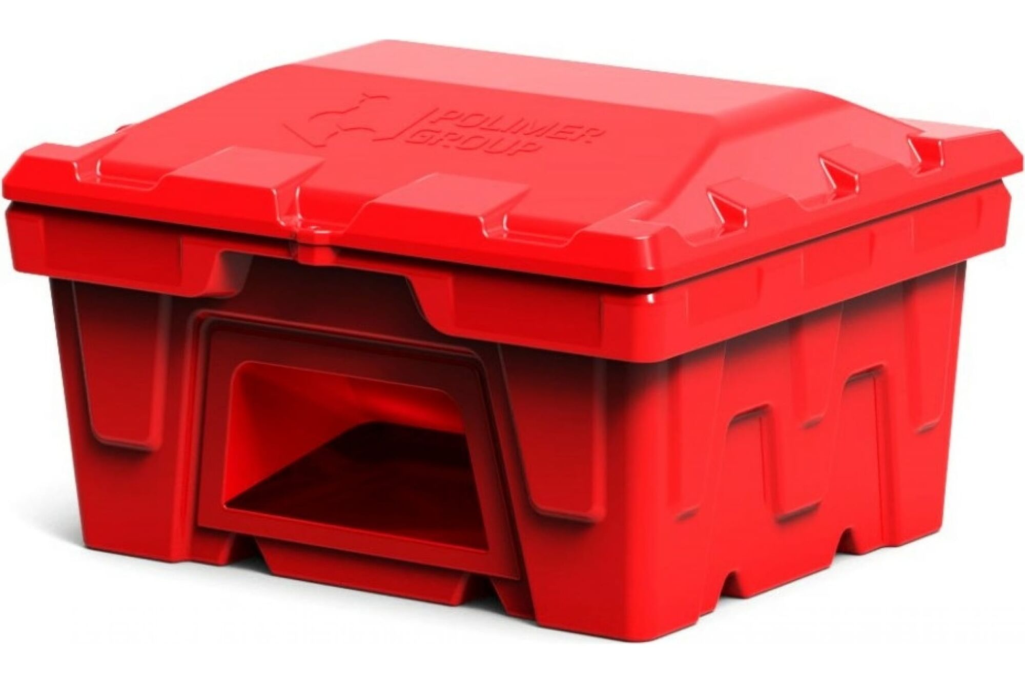 Ящик 250 л с крышкой и дозатором POLIMER GROUP цвет красный FB115