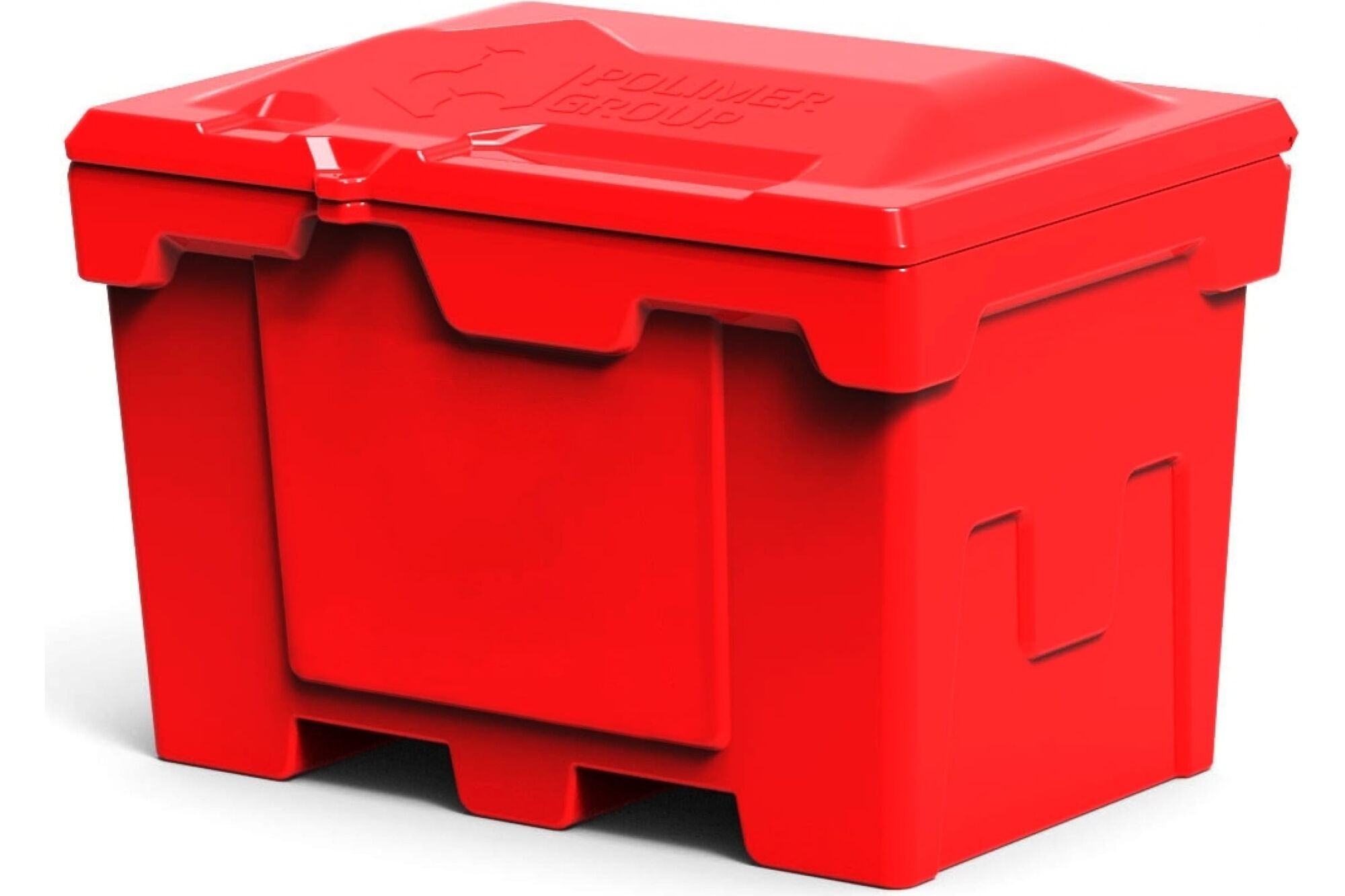 Ящик 500 л с крышкой POLIMER GROUP цвет красный FB25