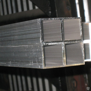 Труба квадратная алюминиевая, 100х100 мм, 2 мм, 6 м, АД31Т1, м/д 