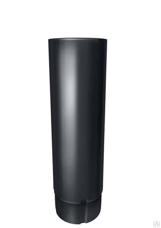 Труба водосточная круглая Optima 125/90 мм 3 м RAL 7024 серый графит