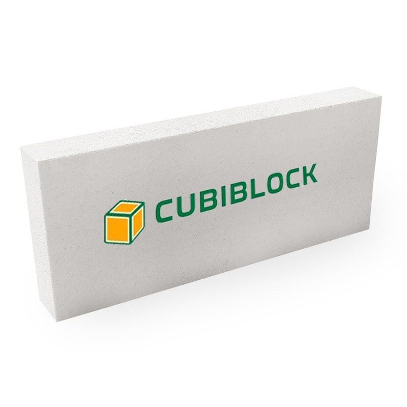 Газобетонный блок CUBI D500 B2,5 F100 625х250х125 ровный