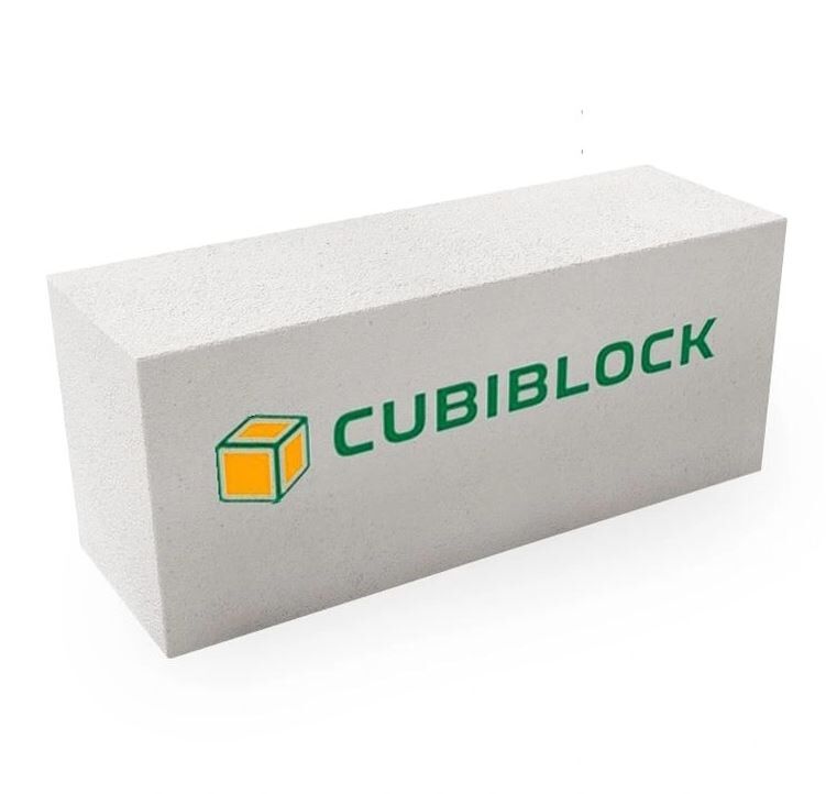 Газобетонный блок CUBI D500 B2,5 F100 625х250х300 ровный