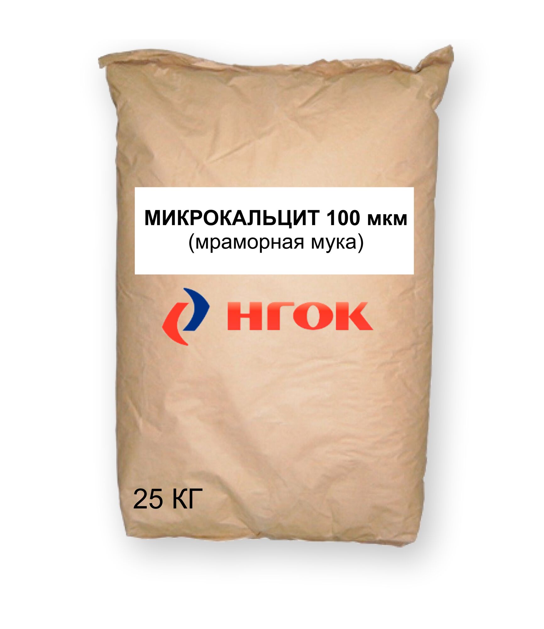 Мраморная мука (микрокальцит) 100 мкм, 25 кг