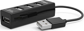 Разветвитель USB (USB хаб) Ritmix CR-2402 black