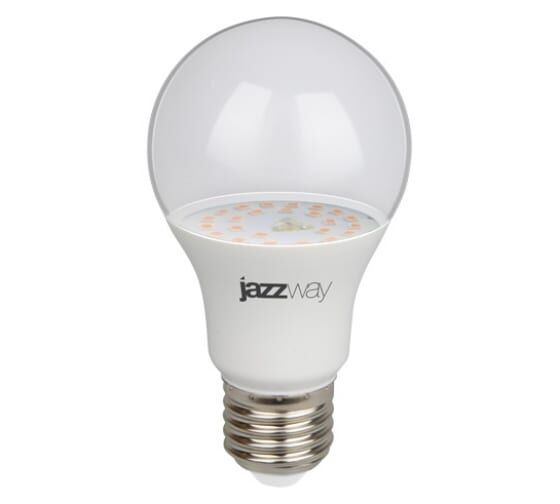 Лампа светодиодная PPG А60 Agro 9Вт Е27 IP20 (для растений) JazzWay