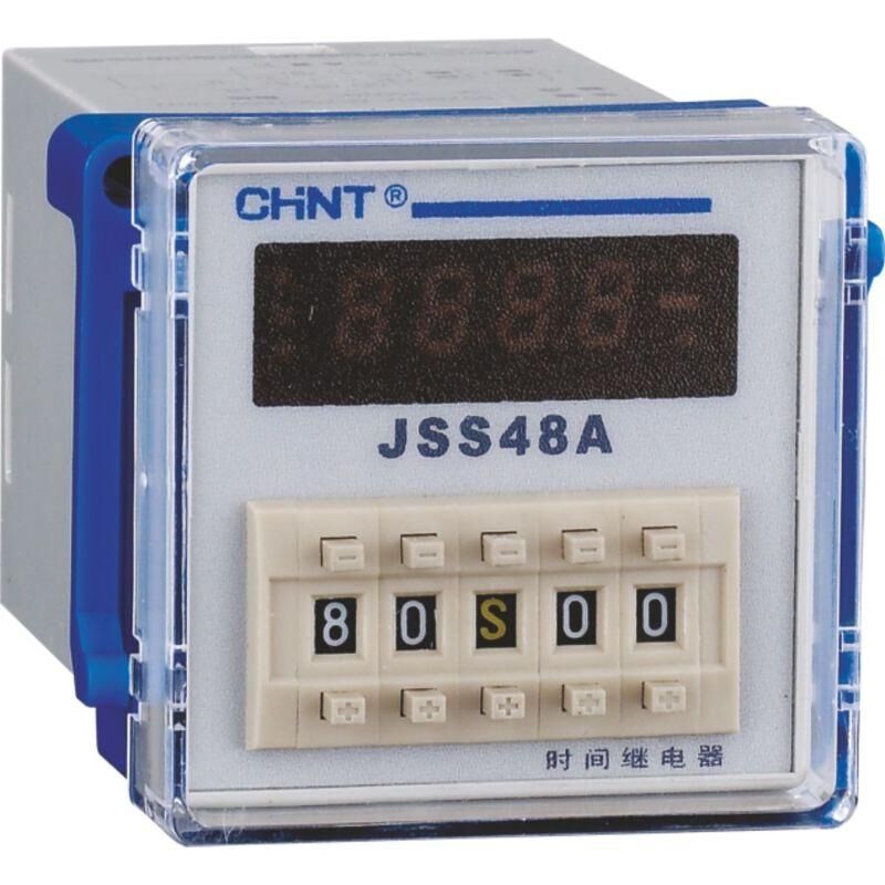 Реле времени JSS48A 8-контактный одно групповой переключатель многодиапазонной задержки питания AC/DC100V~240V CHINT