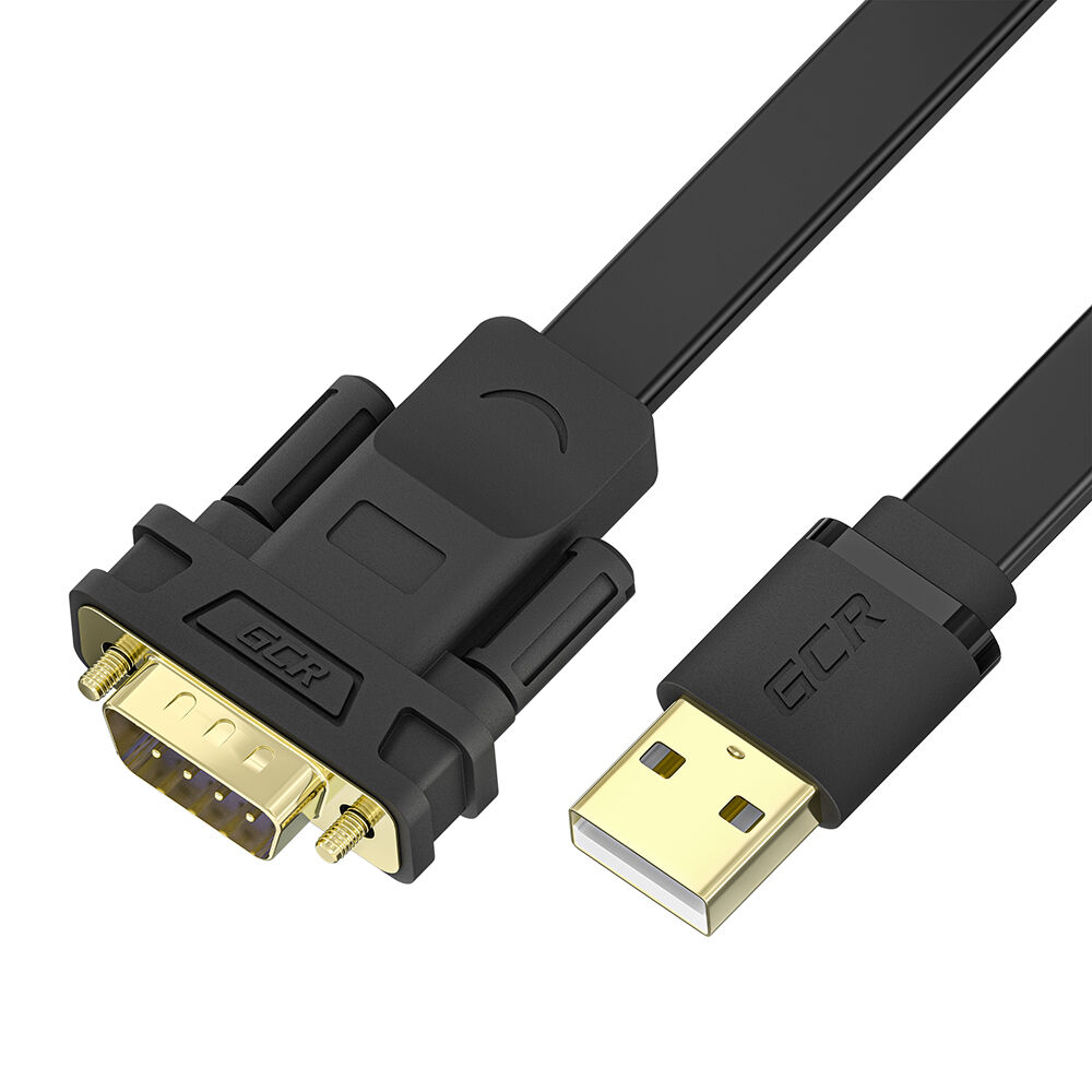 Конвертер-переходник кабель USB 2.0 / COM RS232 для компьютеров, принтеров, касс, ресиверов AM/9M GCR-UOC5M-BCG-1.0m чер