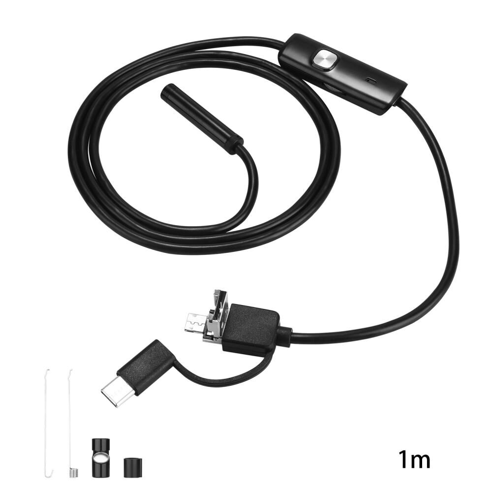 Водонепроницаемый эндоскоп 1м (Micro USB, USB, Type-C) DEKO WEC-1 065-0153