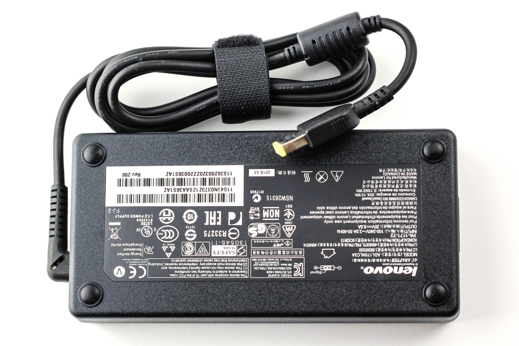 Блок питания для ноутбука Lenovo 20V 8.5A (USB) 170W ORG