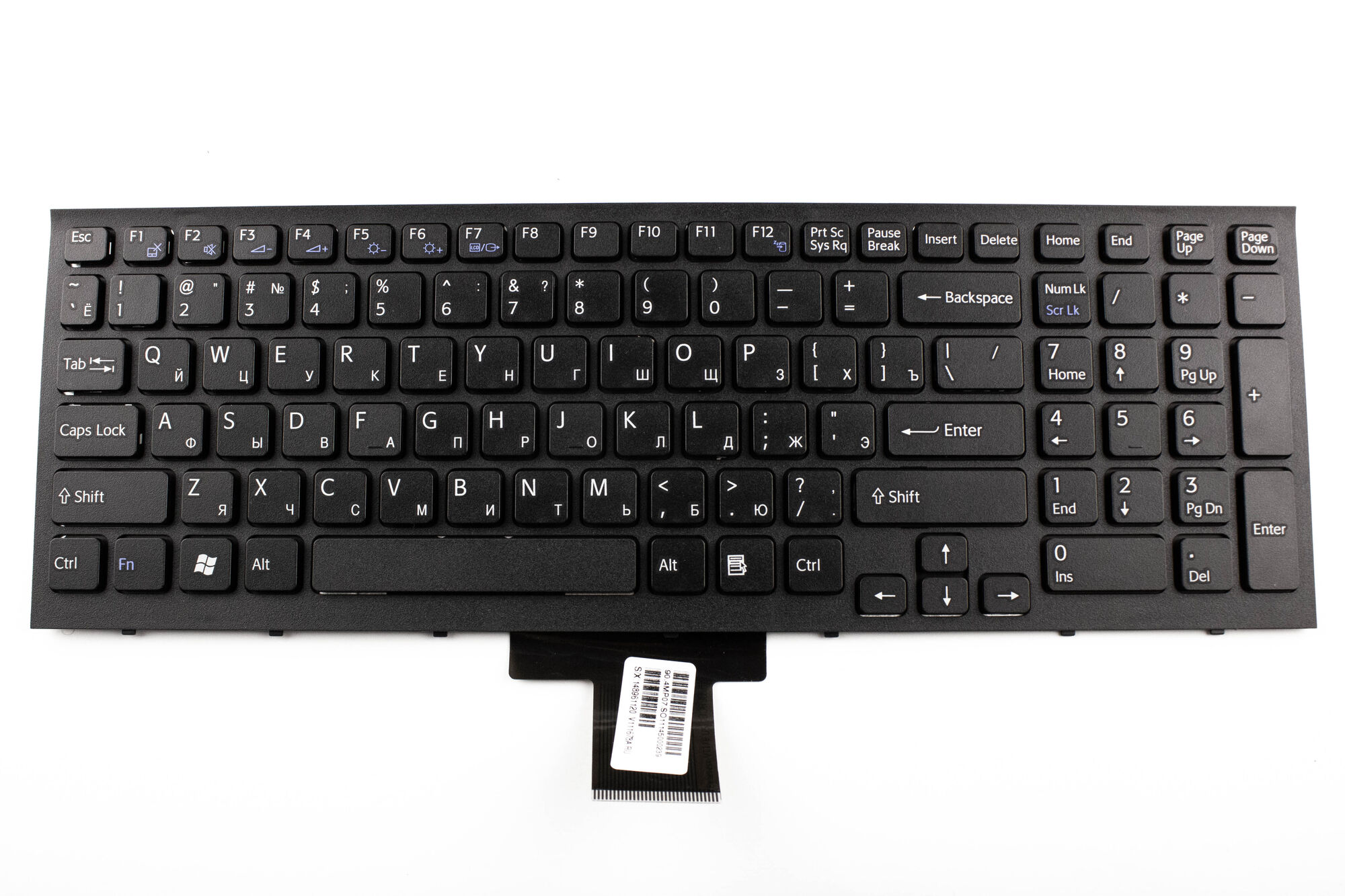 Клавиатура для ноутбука Sony VPC-EB черная p/n: 148792871, V111678A, 550102M14-203-G