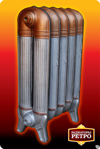 Радиатор чугунный PRESTON RETROstyle 560/224 6 секций (2 ножки)