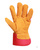 Перчатки утеплённые спилковые ДИГГЕР комбинированные мех 750 г/м2, жёлто-красные, дл.27 см, р10.5 (пер602) #3