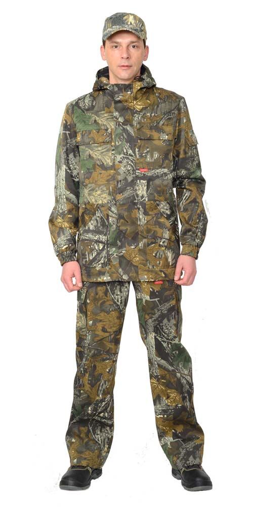 Костюм ГОРИЗОНТ куртка, брюки (ткань Кроун 230) КМФ Темный лес