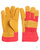 Перчатки утеплен спилковые комбинированные мех акриловый желтый (тип РЛ) 60пар в уп #1