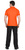 Рубашка-поло оранжевая короткие рукава с манжетом, пл.180 г/м2 #3
