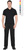 Рубашка-поло черная короткие рукава с манжетом, пл.180 г/м2 #2