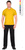 Рубашка-поло желтая короткие рукава с манжетом, пл.180 г/м2 #2