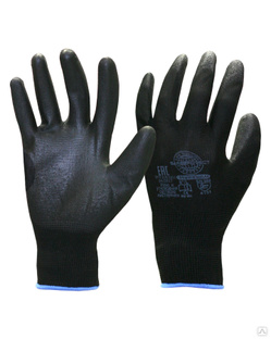 Перчатки Safeprotect НейпПол-Ч (нейлон+полиуретан, черный) #1