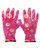 Перчатки "САДОВЫЕ" розовые (100% нейлон, с принтом, покр. прозр. нитрил) уп120пар #1