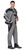Костюм ПЕКИН куртка короткая, полукомбинезон серый с черным пл. 275 г/кв.м #1