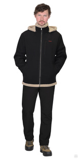 Куртка ШТУРМ мужская с капюшоном демисезонная, черная #1