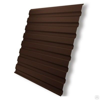 Профнастил МП-20 (0,4) МП 1,15*3,00м шоколад RAL 8017 (лист)/95