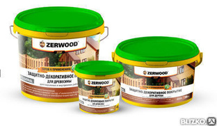 Пропитка по дереву ZERWOOD ZDP аквалазурь орех 2,5кг (И) 