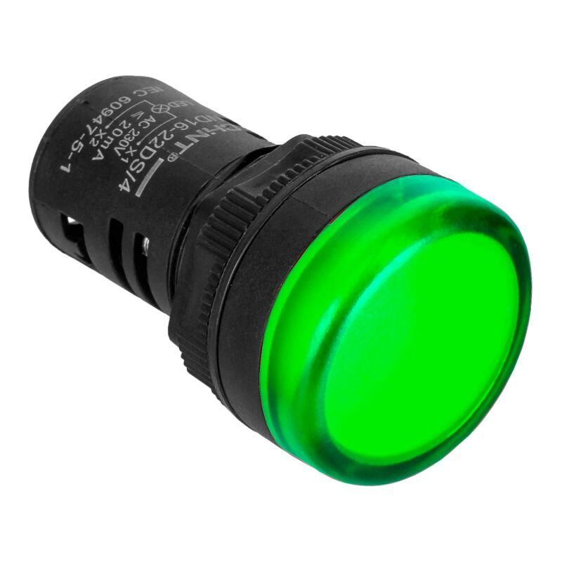 Индикатор ND16-22DS/4 цвет зеленый AC 230 В (R) CHINT 593071