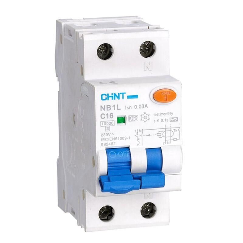 Выключатель автоматический дифференциального тока 1п+N C 25 А 30мА тип AC 10кА NB1L (36 мм) (R) CHINT 203109