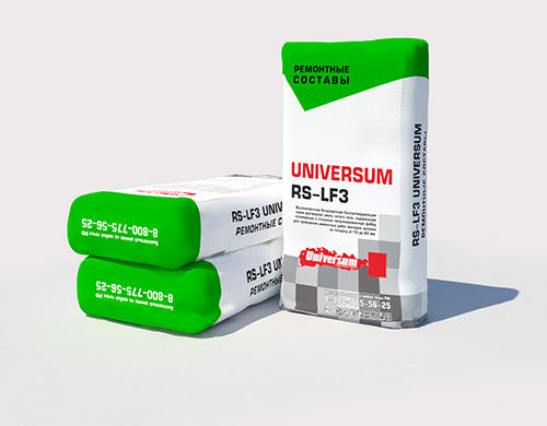 Ремонтный состав литого типа армированный фиброй RS LF3 Universum