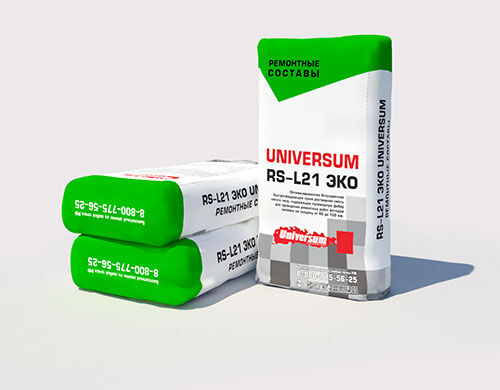 Ремонтный состав литого типа тонкослойный RS L21 ЭКО Universum