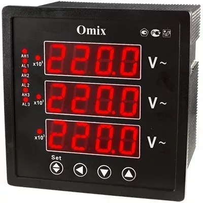 Вольтметр трехфазный цифровой Omix P99-VX-3-0.5-3K