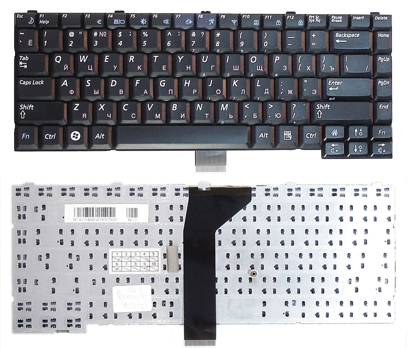 Клавиатура для ноутбука Samsung G10 G15 черная
