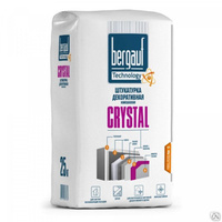 Декоративная штукатурка Bergauf Crystal 2 мм 25 кг камешковая зерно 1 мм