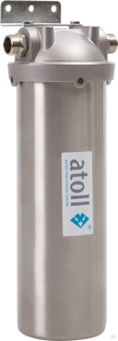 Магистральный фильтр atoll I-11SM-p STD с механическим картриджем для горячей воды металл 10" 5 мк 