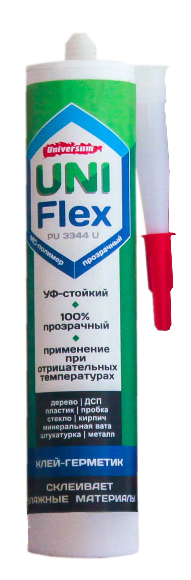 Клей-герметик профессиональный Unifiex PU 3344 U (прозрачный)