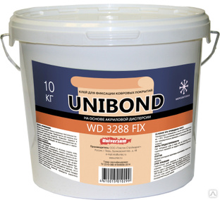 UNIBOND WD 3288 FIX Клей на основе акриловой дисперсии для ковровой плитки и рулонных текстильных покрытий 