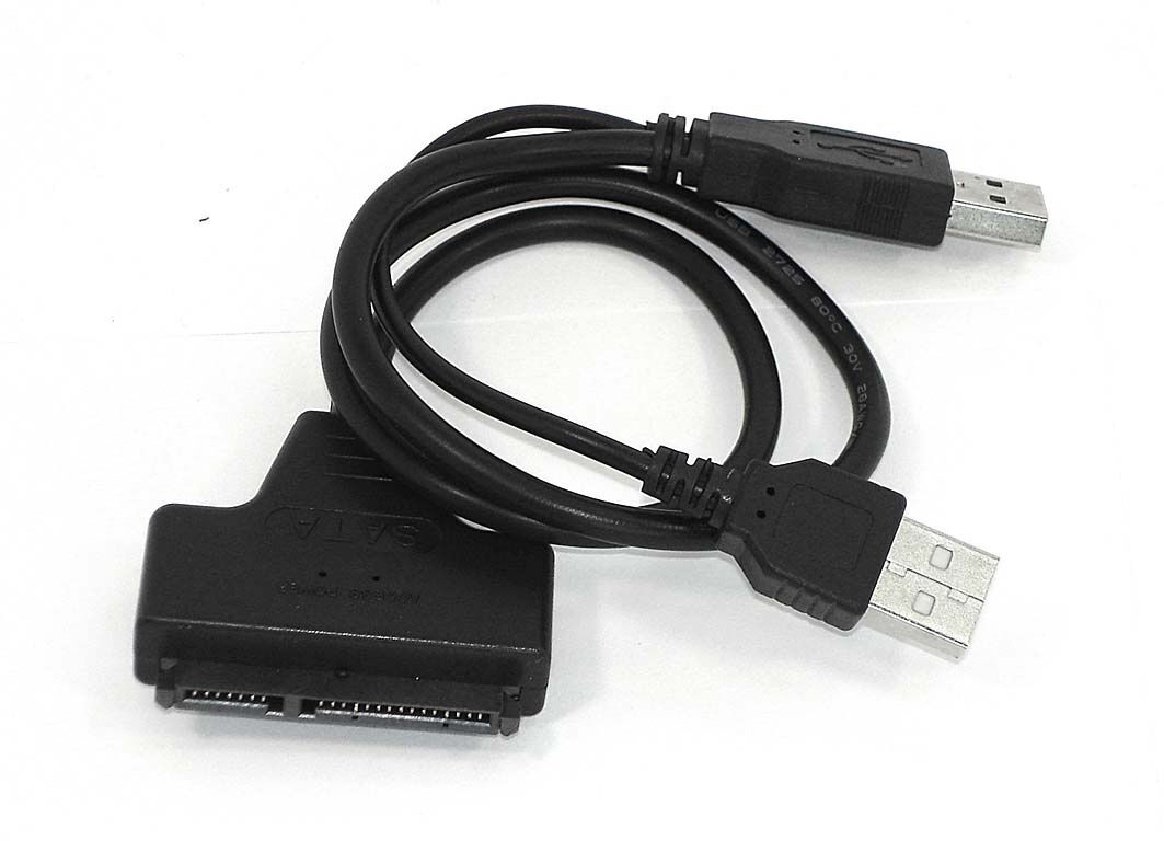 Переходник SATA на USB 2.0 на шнурке с индикаторами питания и чтения HDD DM-685 Переходники для ноутбуков