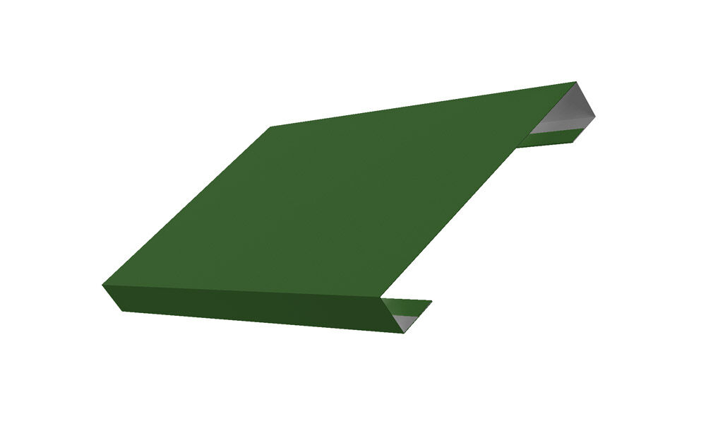 Ламель лицевая 150 жалюзи Texas 0,45 PE с пленкой RAL 6002 лиственно-зеленый