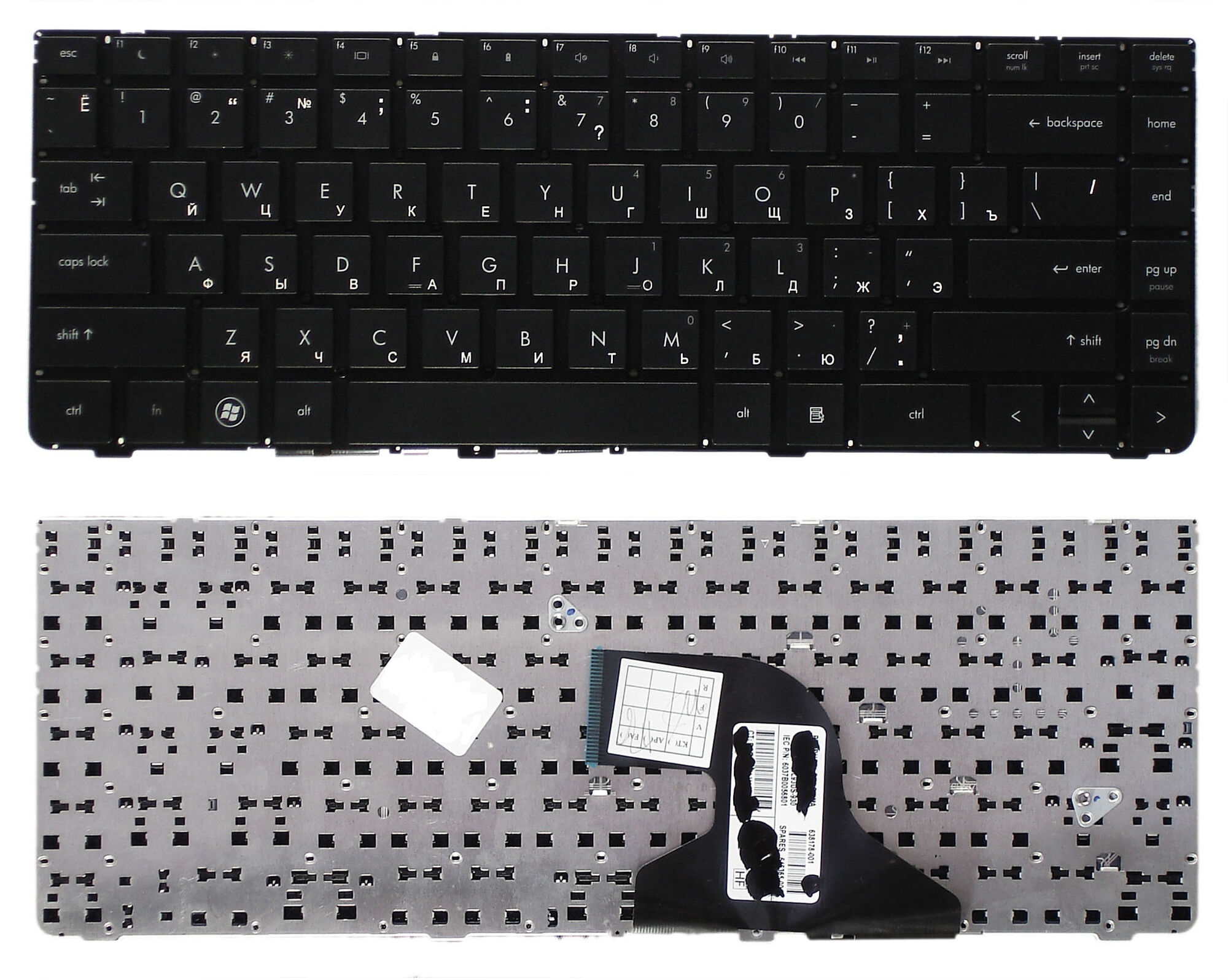 Клавиатура для HP Probook 4330S 4430s черная p/n: NSK-CB0SV, 9Z.N6LSV.00R, MP-10L93SU-930