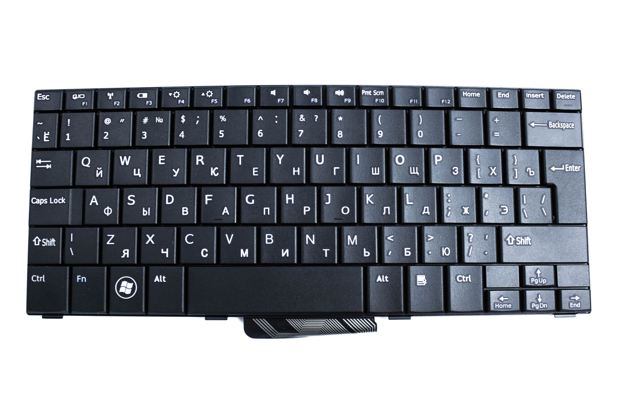 Клавиатура для ноутбука Dell Mini 1010 1011 Черная p/n: MP-08G43SU-698, MP-08G43SU-6981, 0G276M